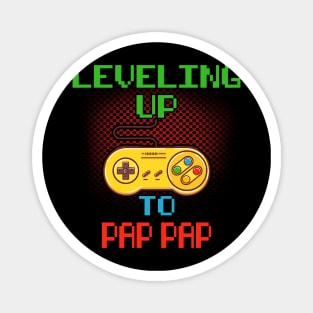 Promoted To Pap Pap T-Shirt Unlocked Gamer Leveling Up Magnet